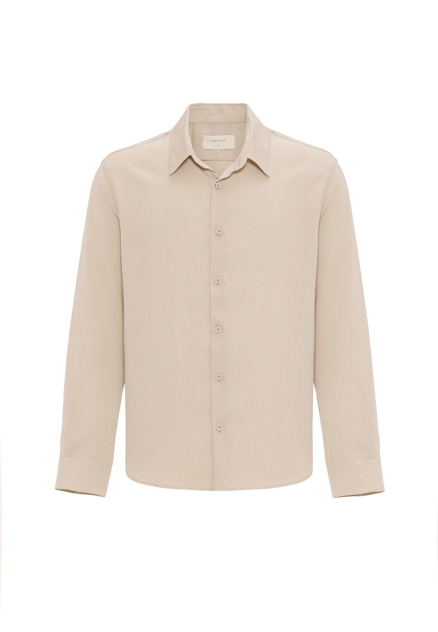 

Рубашка на пуговицах классического кроя Antioch, бежевый