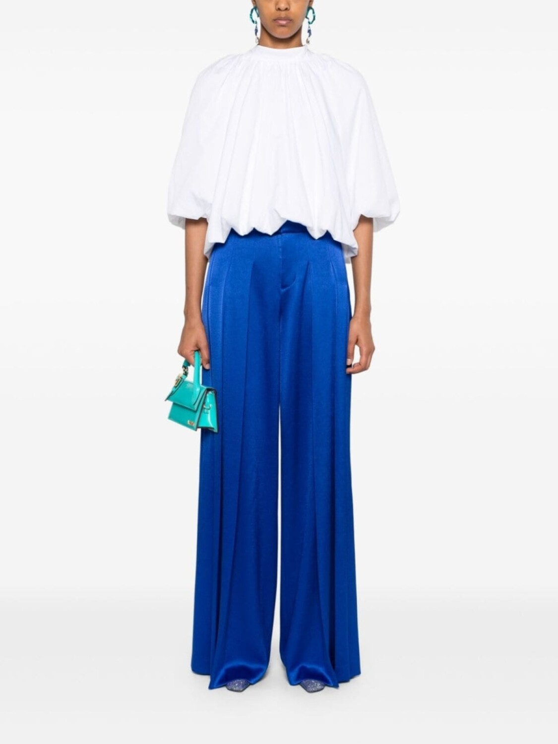 

Широкие брюки alice + olivia Simon, синий