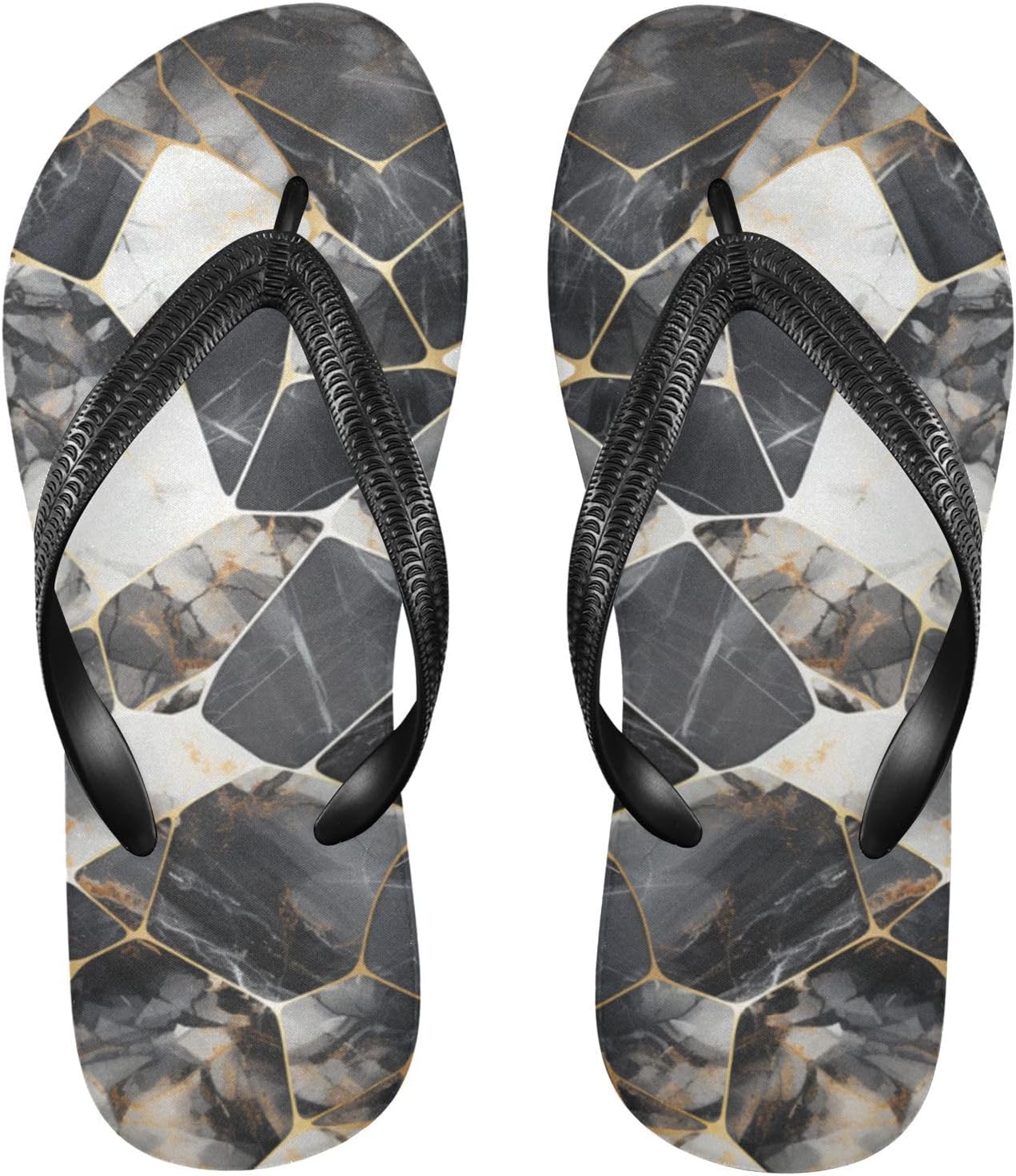 

Женские и мужские шлепанцы с морской звездой и ракушкой, женские тапочки, мужские сандалии, шлепанцы для душа, летние нескользящие шлепанцы для плавания, пляжа и ванной Mnsruu, Marble I 5013