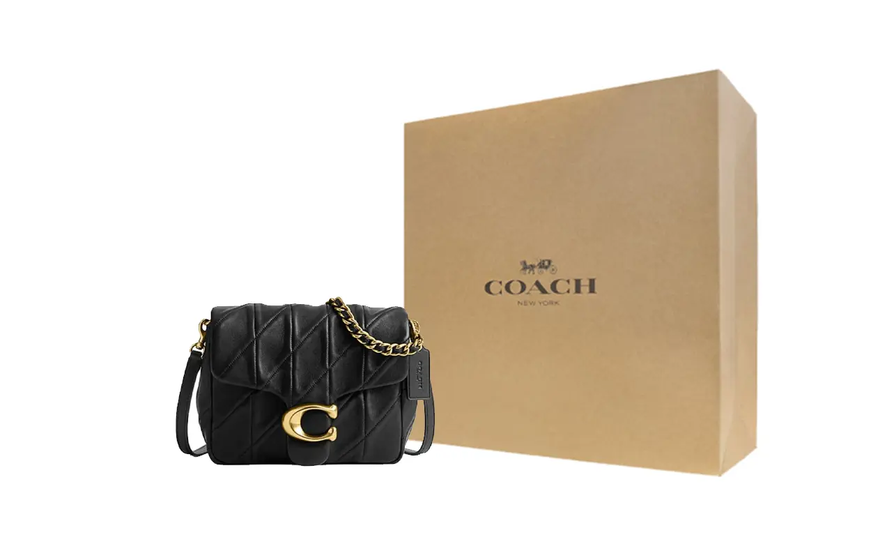 

COACH Таби овчинная поясная сумка через плечо женская черная