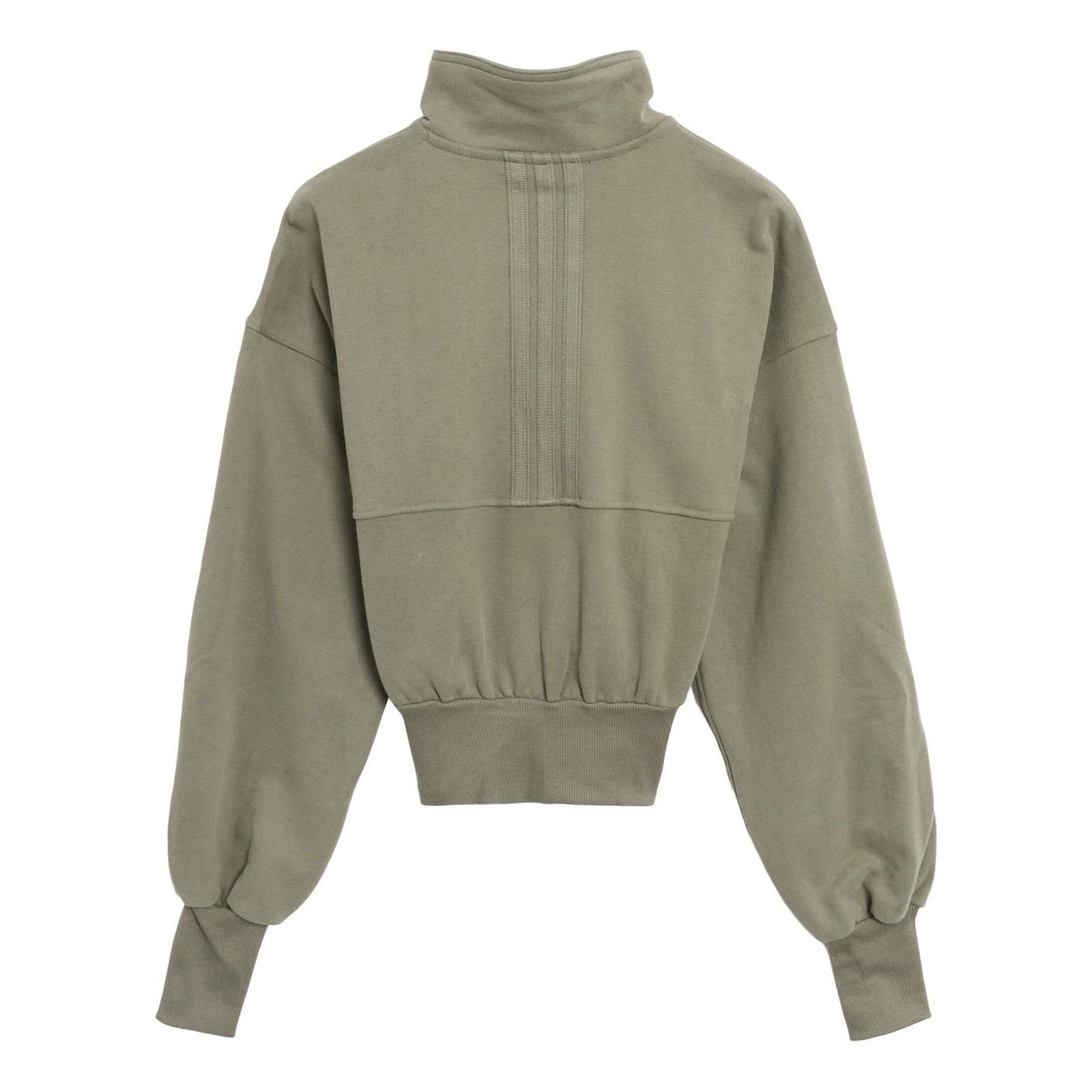 (WMNS) Adidas x Moon Boot LEMGRN Crop Half Zip Sweatshirt 'Green' — фото 2