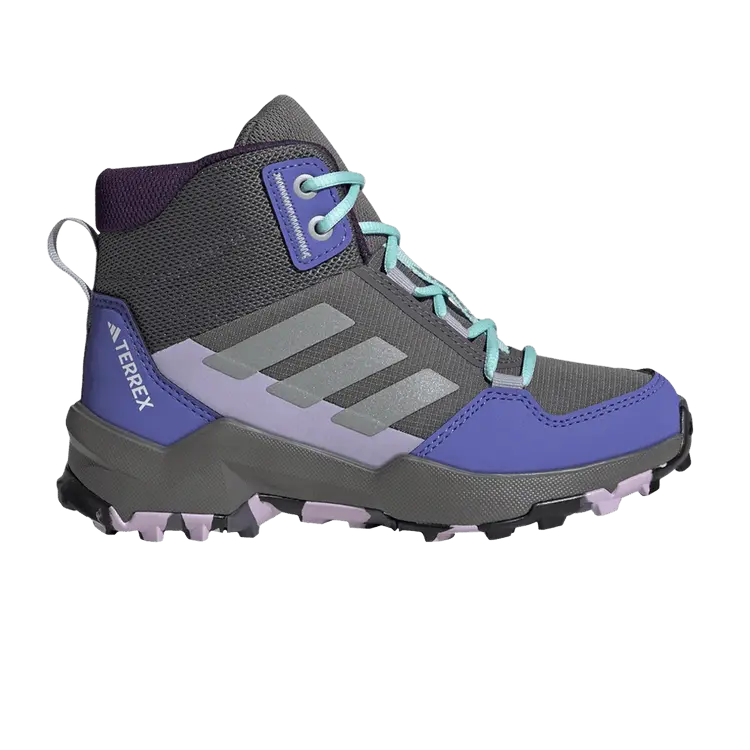 

Кроссовки adidas Terrex AX4R Mid K 'Grey Semi Flash Aqua', серый