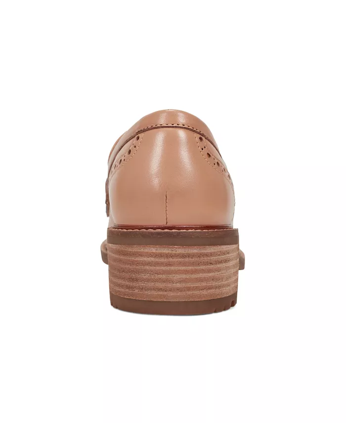 Женские лоферы Lindy Block Heel Slip-On Penny на устойчивом каблуке Earth, белый — фото 4
