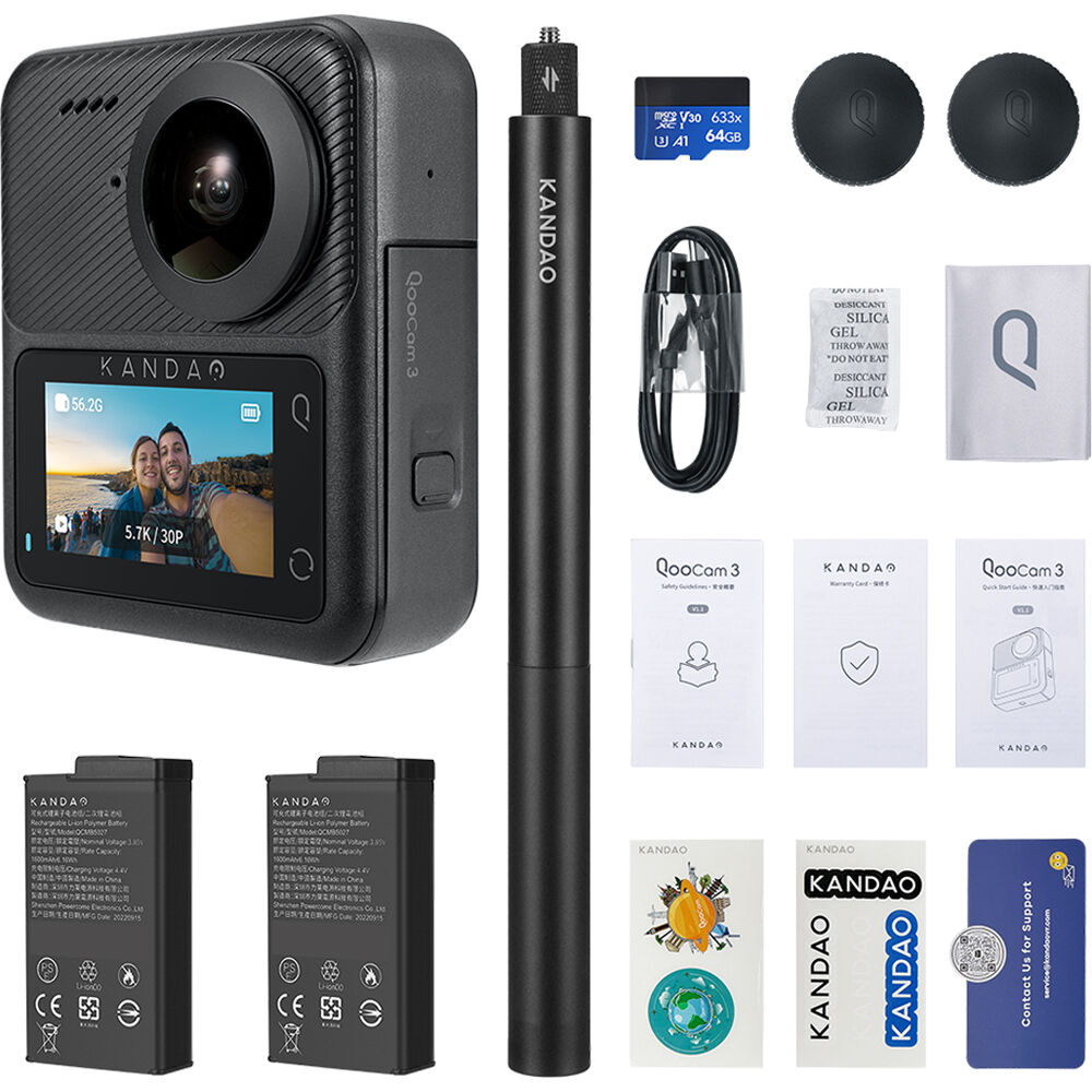 

Мотоциклетный комплект с камерой Kandao QooCam 3 360°
