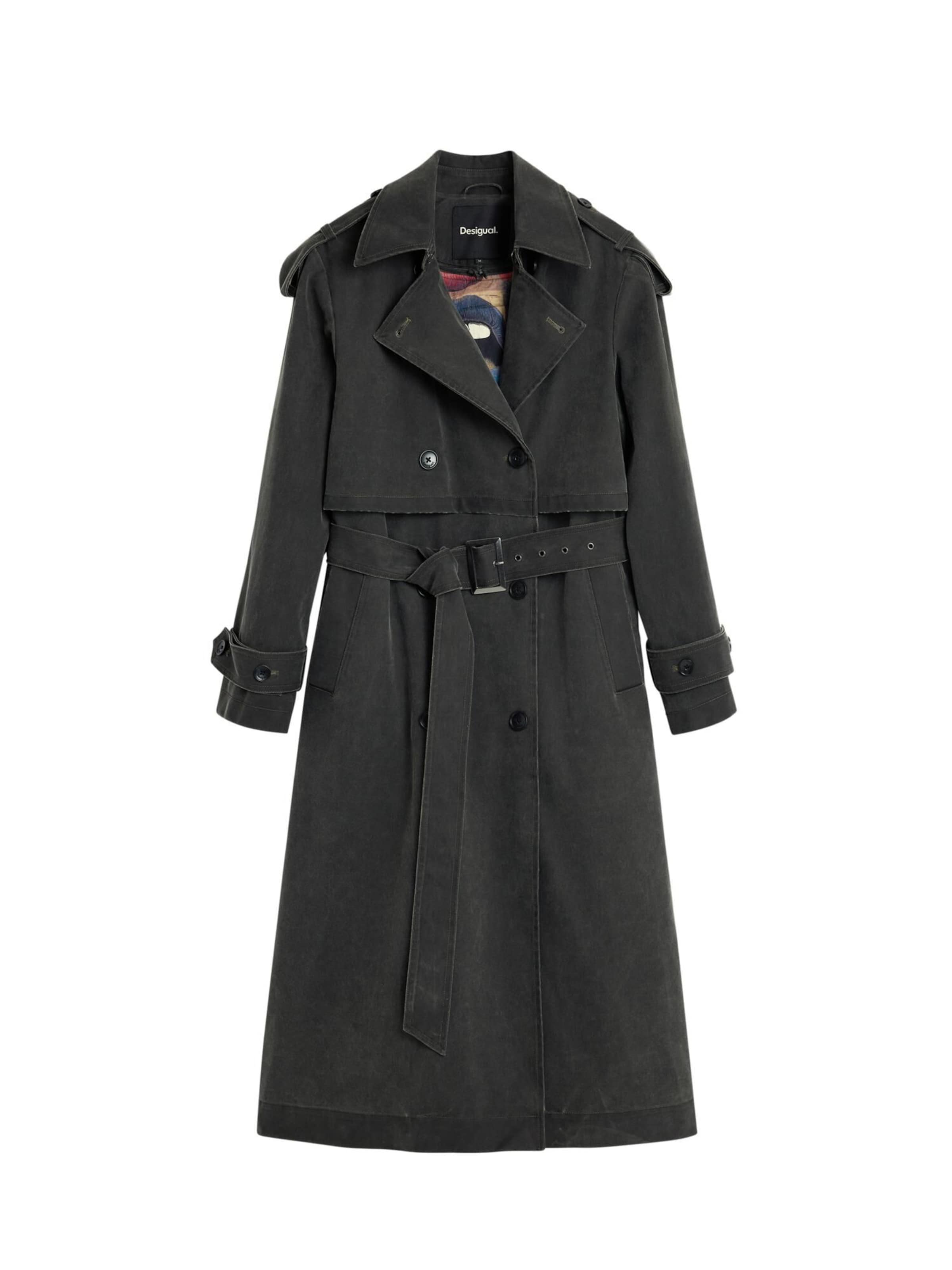 

Desigual Куртка для межсезонья в черном цвете