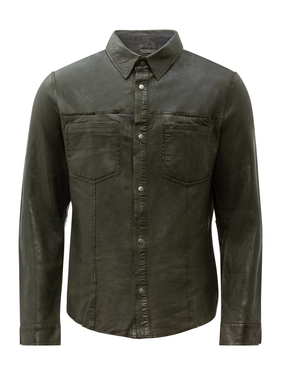 

Рубашка Slim Fit на пуговицах RICANO Das Reverse, оливковый
