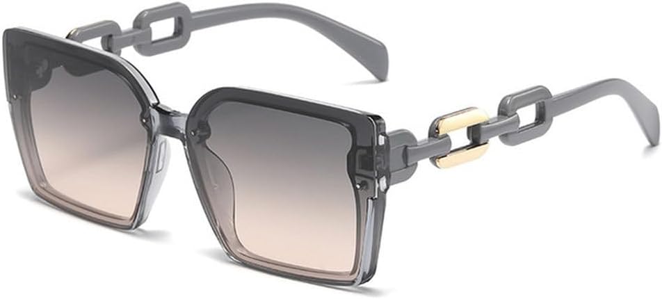 

Большие квадратные солнцезащитные очки для мужчин, пляжные солнцезащитные очки с градиентной защитой UV400, модные пляжные солнцезащитные очки для женщин, SUN947 Generic, Gray