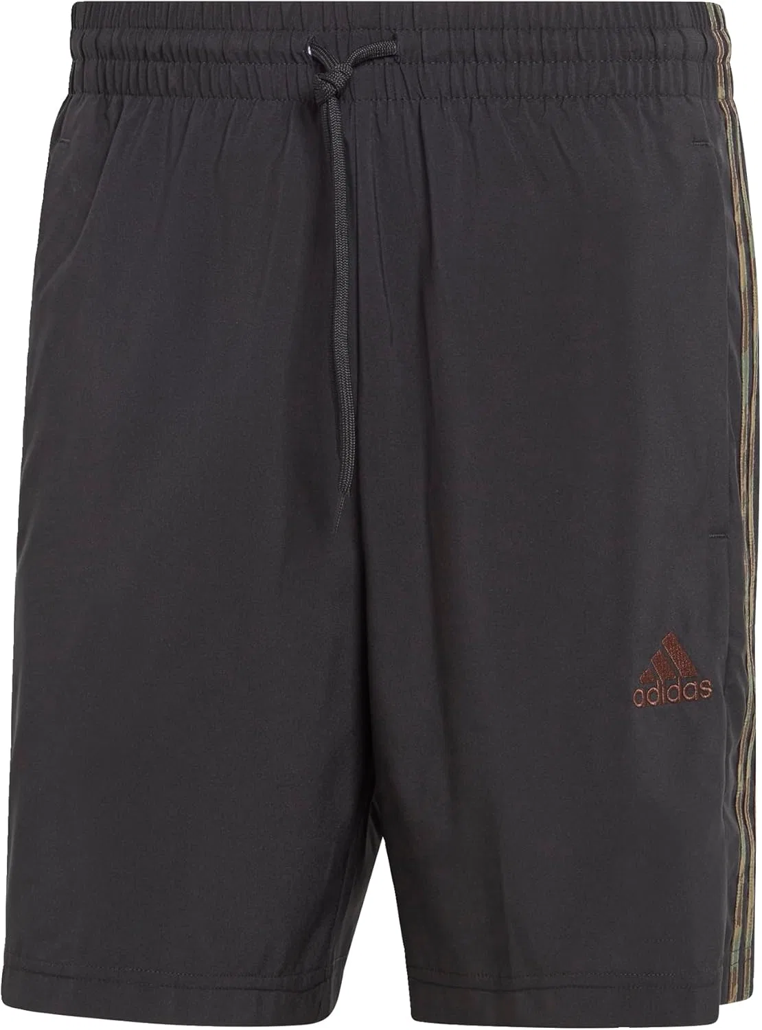 Шорты Aeroready Essentials с тремя полосками, adidas, Black/Olive Strata