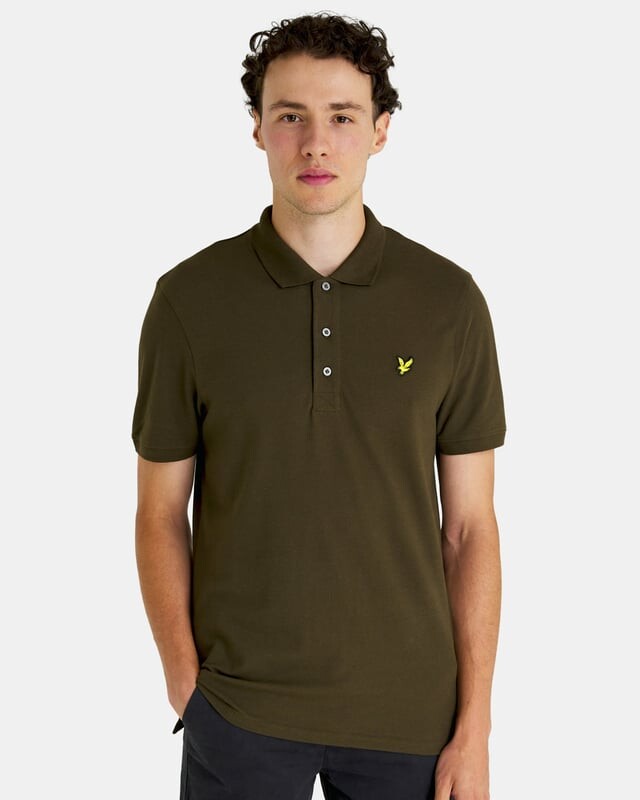 

Однотонная рубашка-поло Lyle & Scott, зеленый