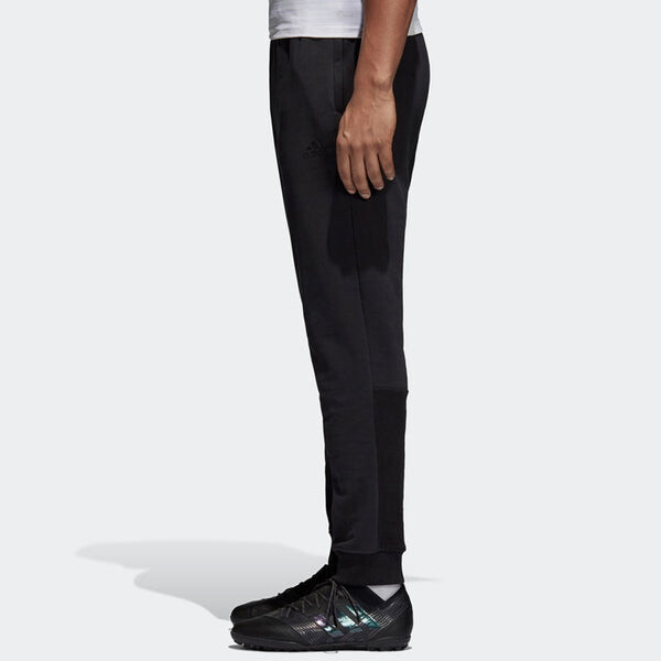 Спортивные штаны Men's adidas Solid Color Knit Soccer/Football Sports Pants/Trousers/Joggers Black, черный — фото 4