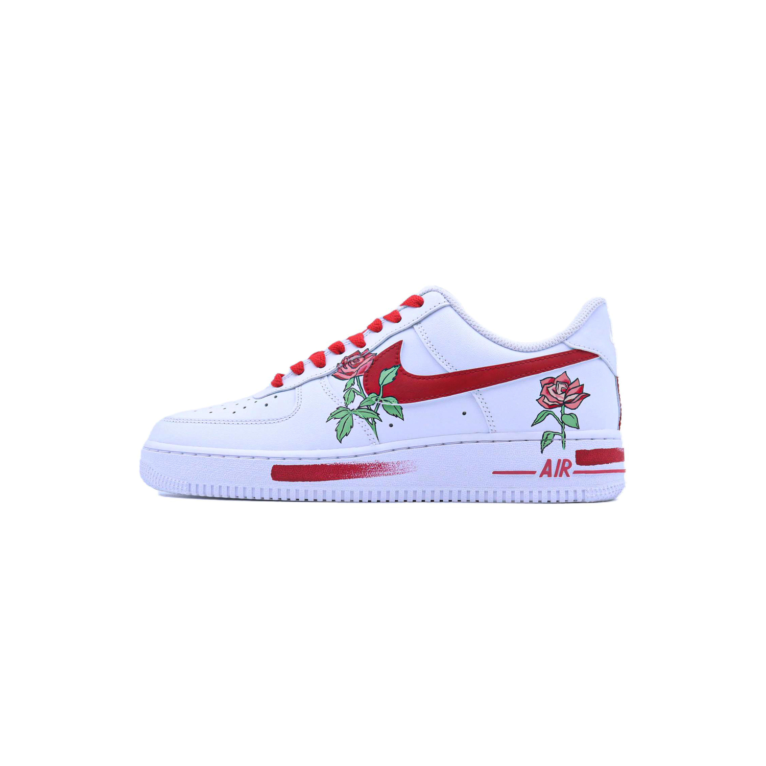 

Nike Air Force 1 Romantic Rose нескользящие амортизирующие детские скейтбординг кроссовки white red