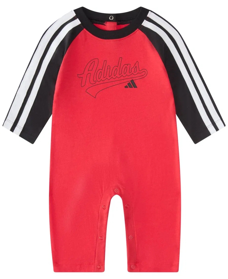 Комбинезон-слип с длинным рукавом реглан Classic Raglan adidas, Bright Red
