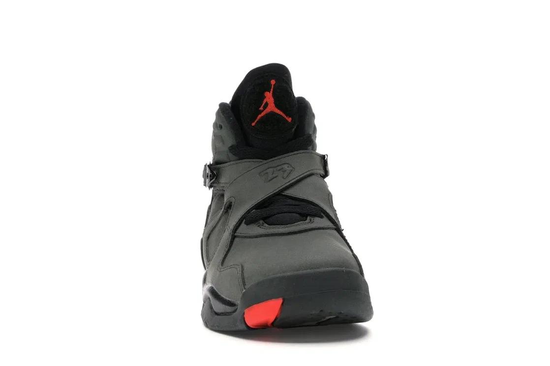 Детские кроссовки Lifestyle Jordan 8 Retro, Sequoia/Black-Wolf Grey-Max Orange — фото 2