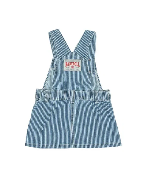 Детский джемпер-сарафан с вышивкой BABYDOLL 9631B, Синий — фото 2