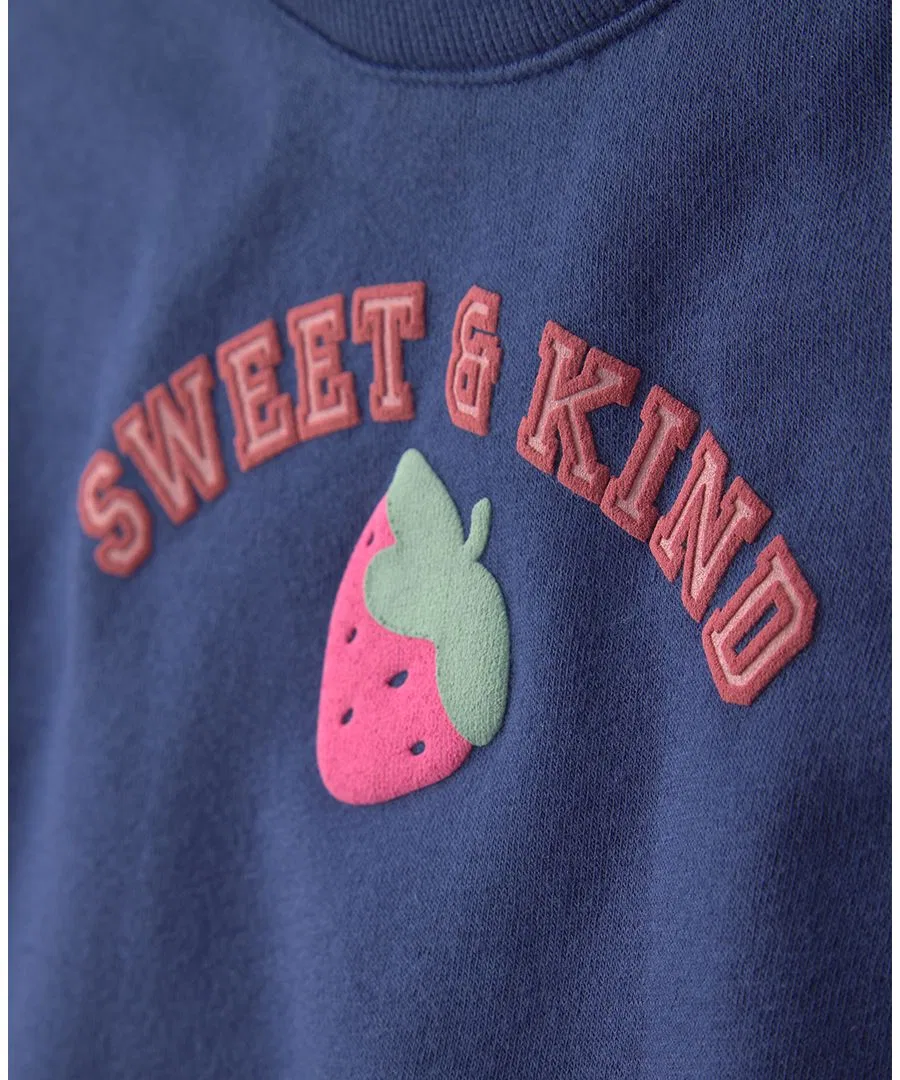 Комплект из свитшота и брюк Sweet and Kind Strawberry Carter's, Navy Blue — фото 4