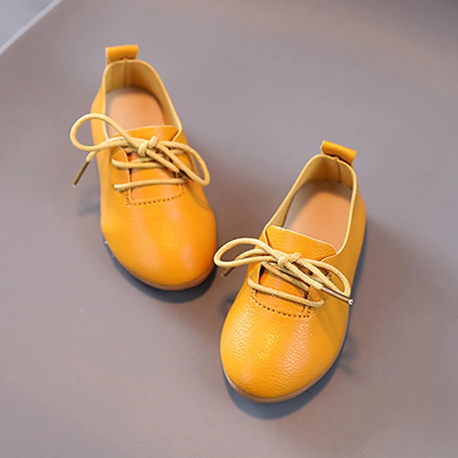 Детские зимние ботинки для девочек с принтом, модель Kid Winter Boots, Yellow — фото 4