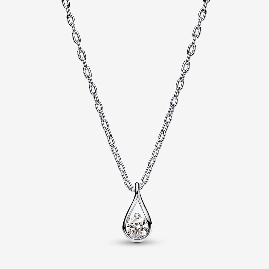 

Колье Pandora Infinite Lab-grown Diamonds 0.15 carat, серебро