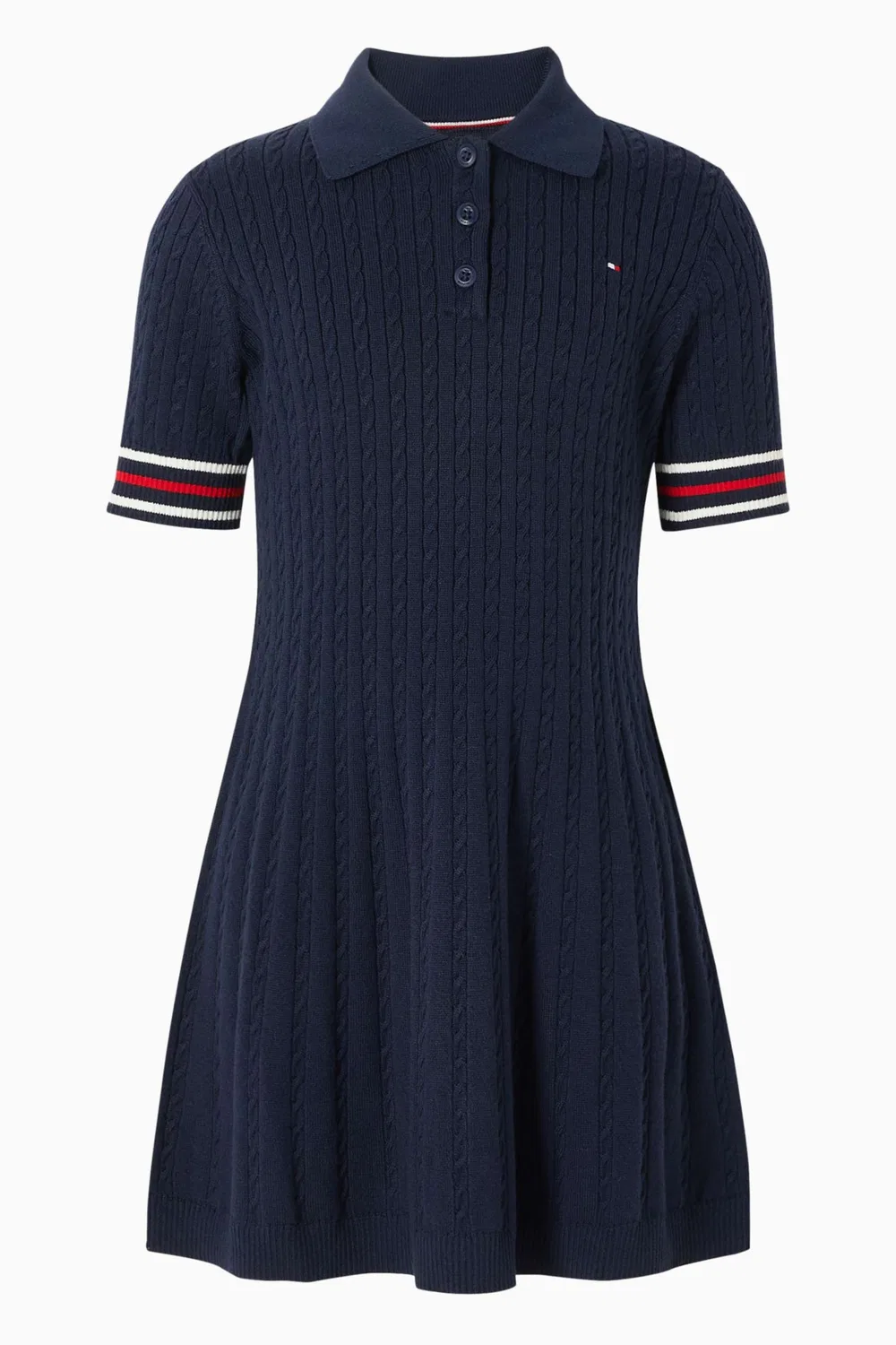 Платье-свитер с принтом Tommy Hilfiger, синий