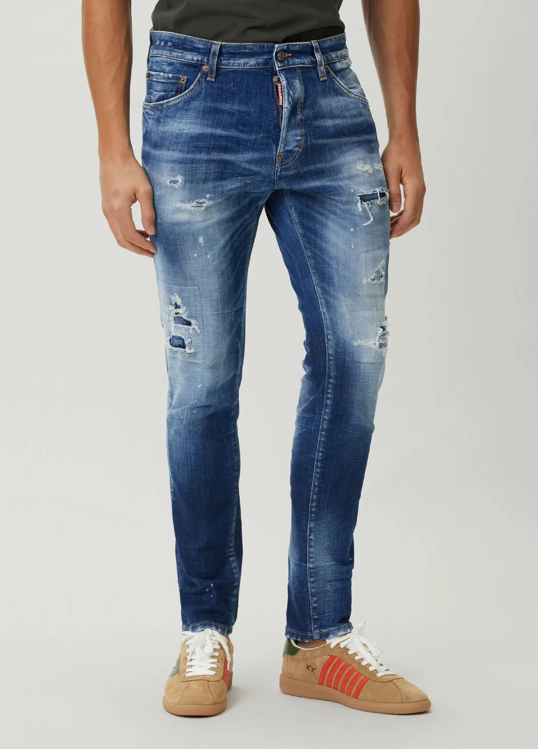 Джинсы Dsquared2 Teddy, blue — фото 2