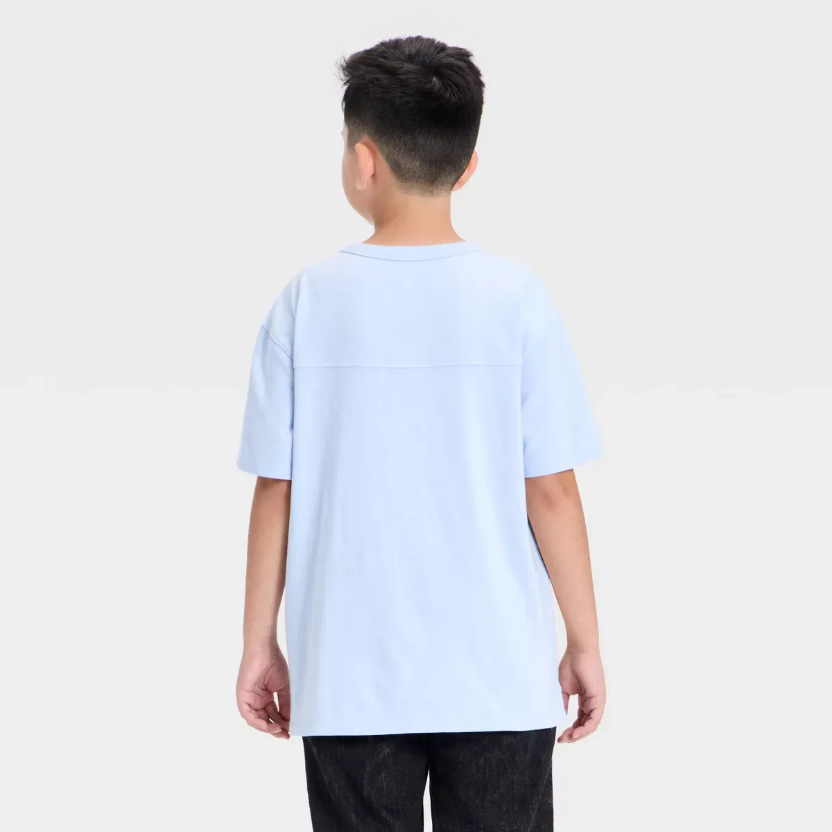Детская футболка с коротким рукавом хлопковая Boys' Oversized Short Sleeve T-Shirt BOYS ART CLASS, Blue — фото 2