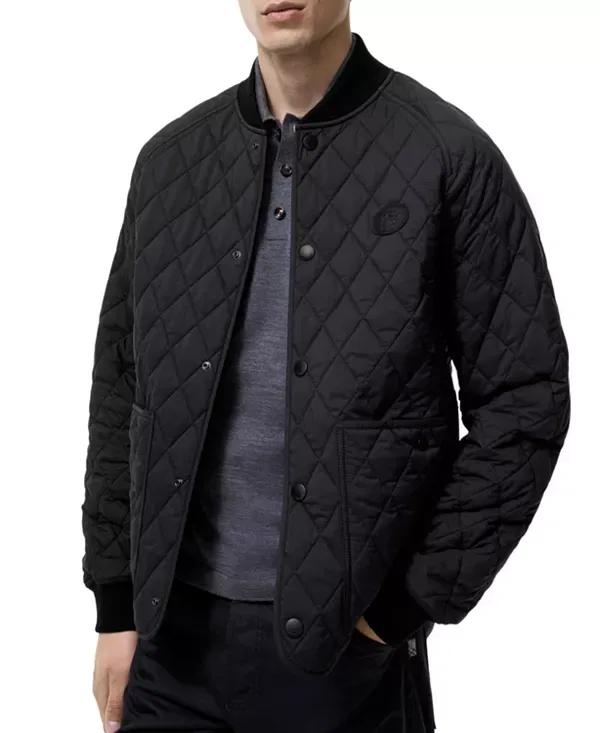 Мужская куртка стеганая с молнией Knight Burberry, черный