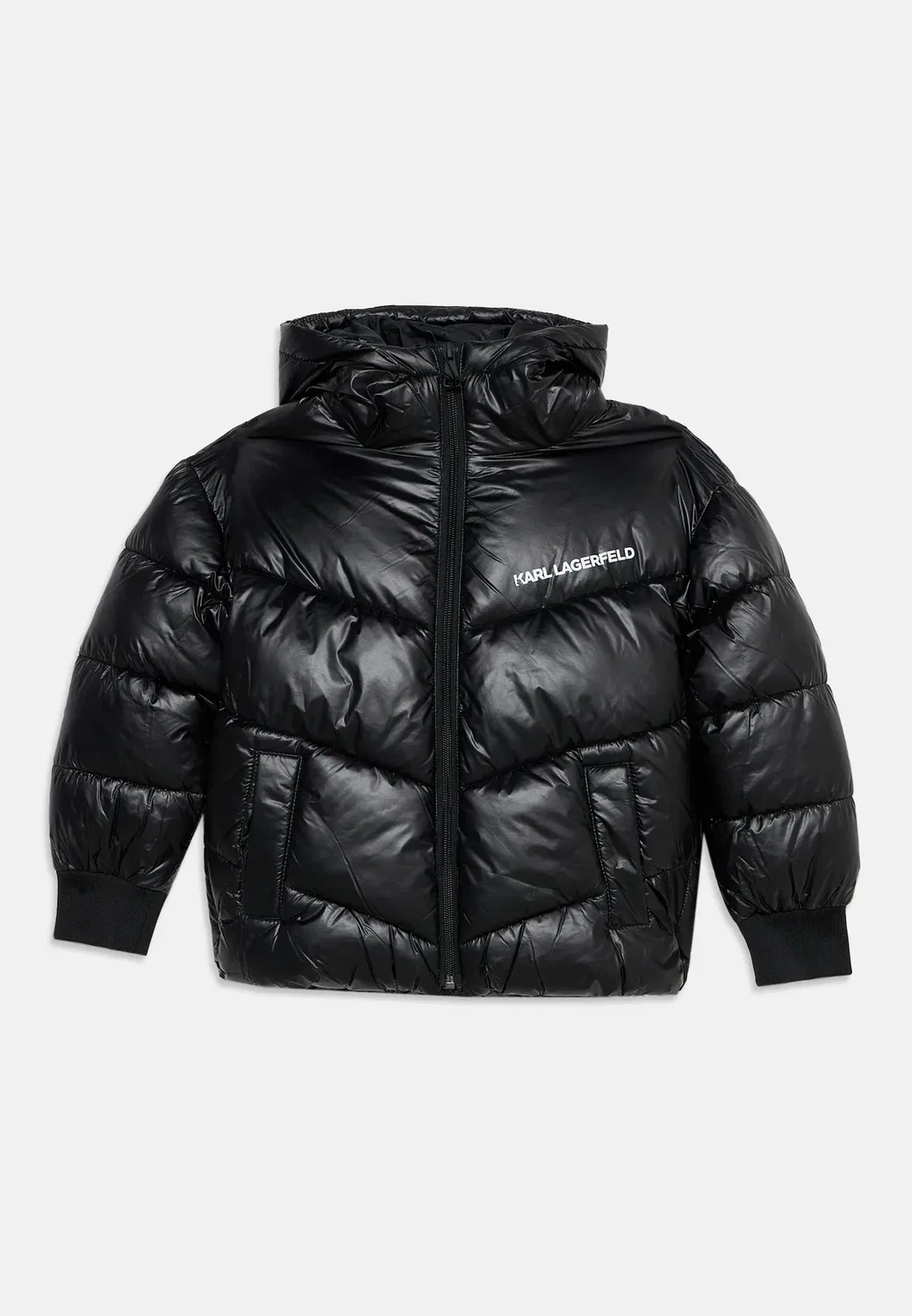 Пуховая куртка - зимняя куртка Karl Lagerfeld Kids, Black — фото 3