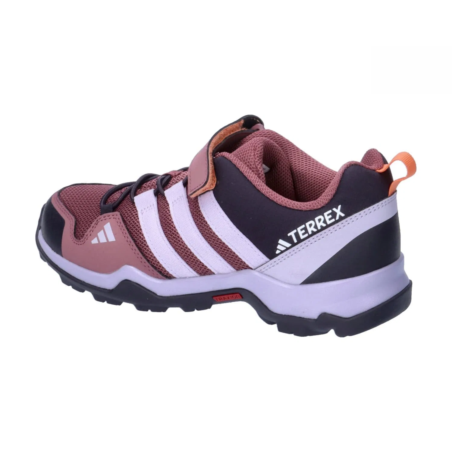 Детские треккинговые ботинки с липучкой Terrex Ax2r Hook-and-loop Hiking Adidas, Quiet Crimson Silver Dawn Amber Tint — фото 3