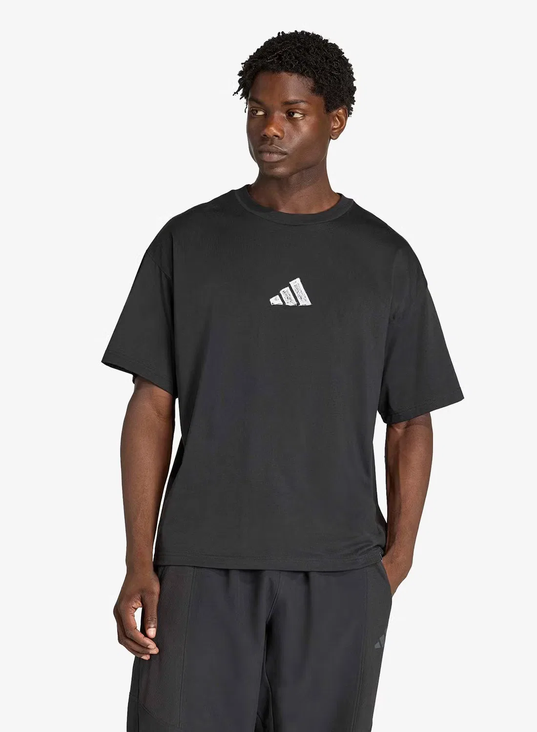 Футболка с принтом Climacool power training Adidas, черный