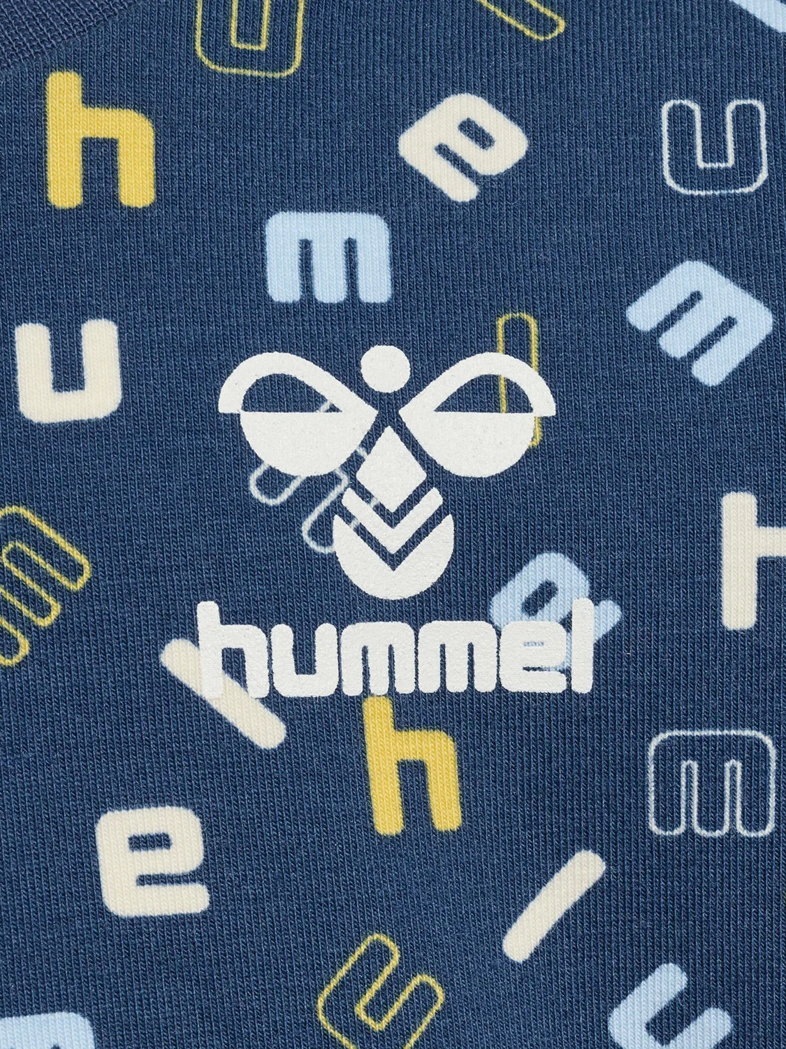 Детский свитшот с принтом Hmlhappy Hummel, Petrolblau / Atlantikblau — фото 4