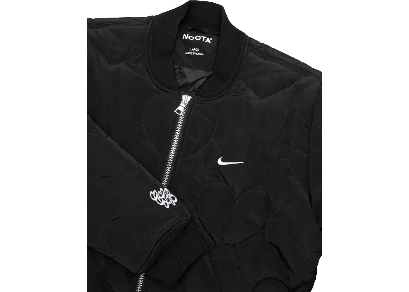 Мужская куртка-бомбер с квилтингом Nike x Drake Certified Lover Boy, Black — фото 4