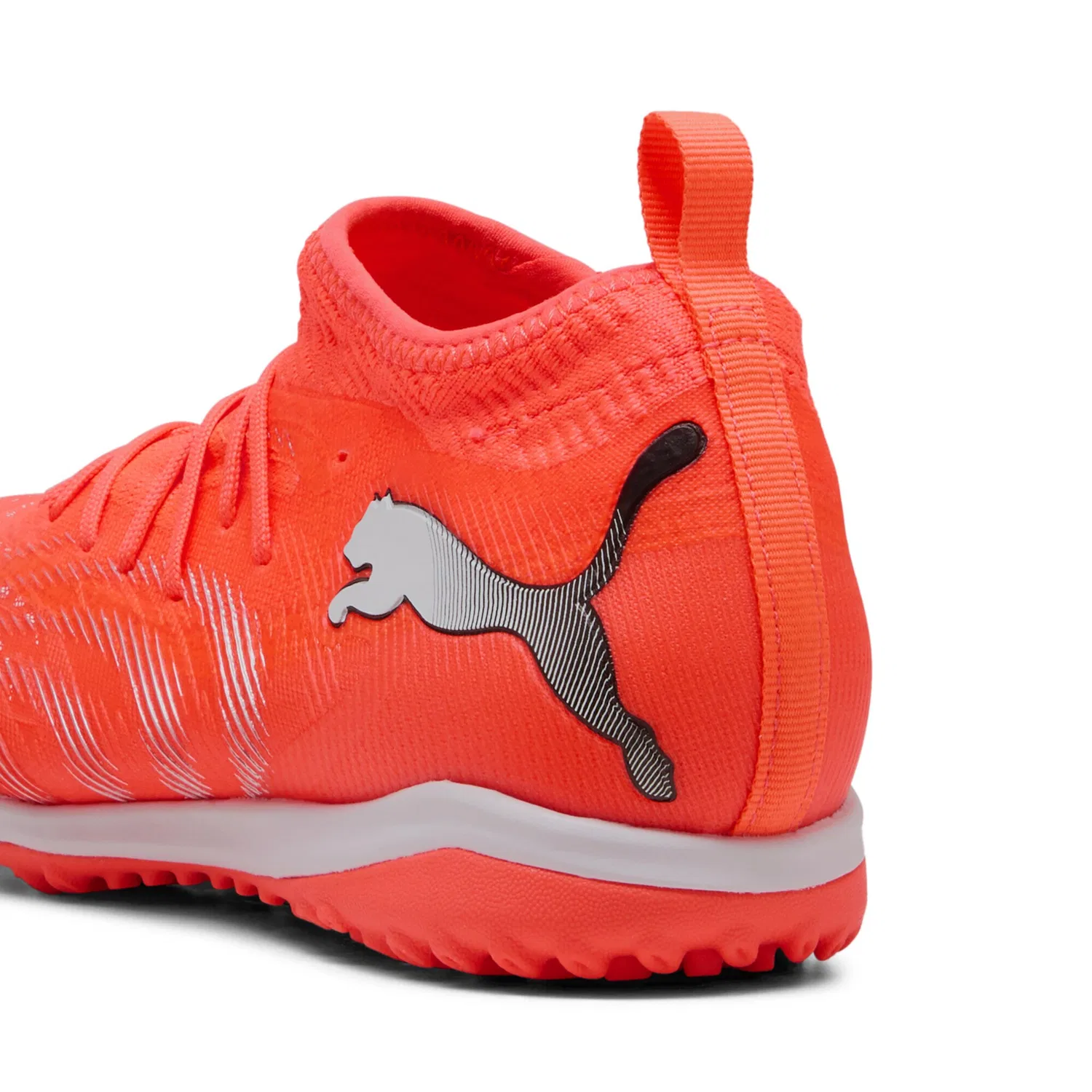Детские футбольные бутсы с технологией FUTURE 9 PUMA, Glowing Red/White/Black/Silver — фото 2
