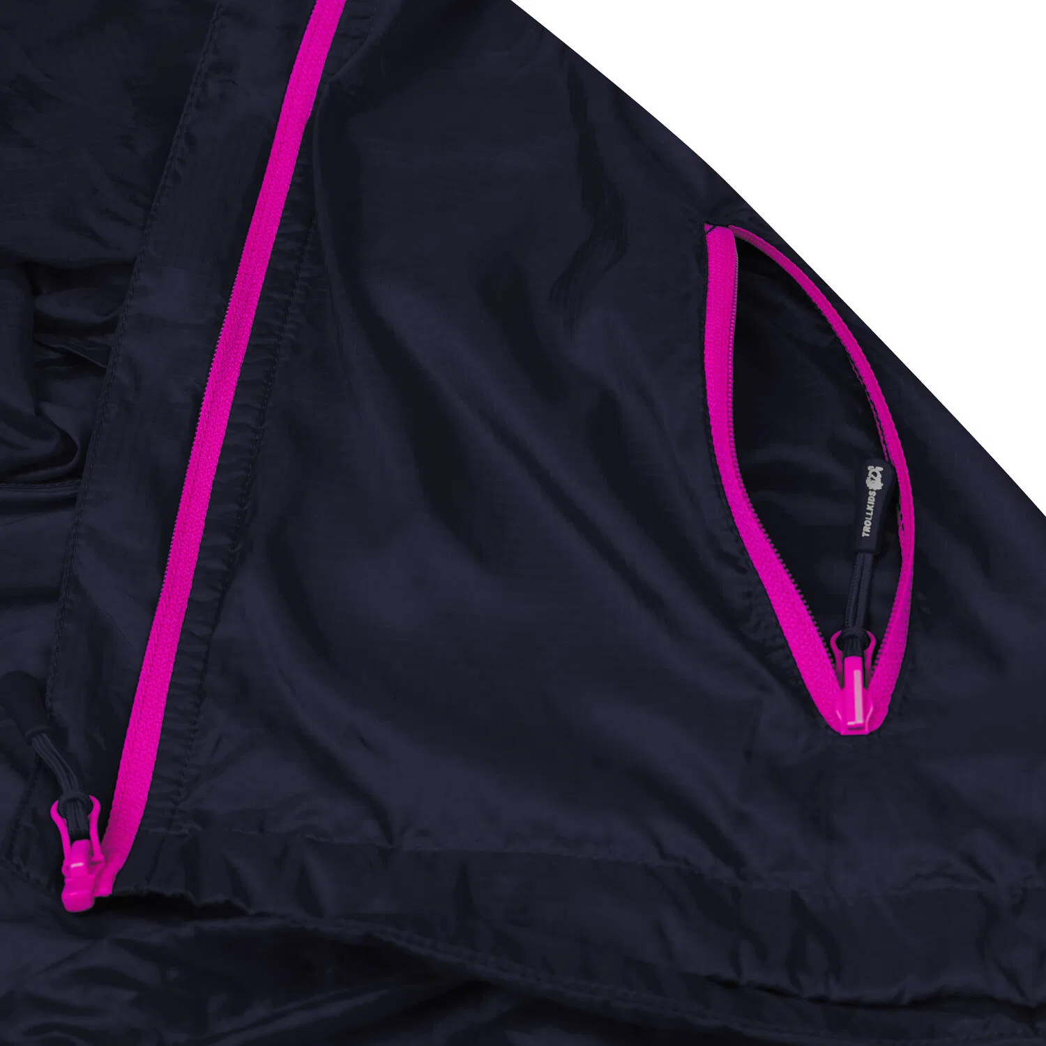 Детская ветровка Fjell Running Jacket Trollkids, Navyblau Rosa — фото 3