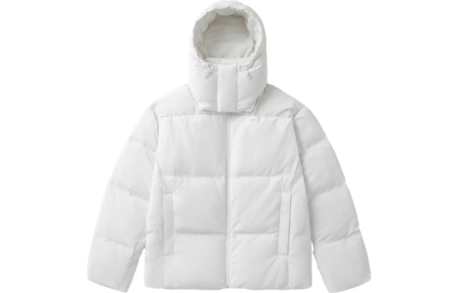 Детский пуховик с капюшоном BANANA IN, Aurora White