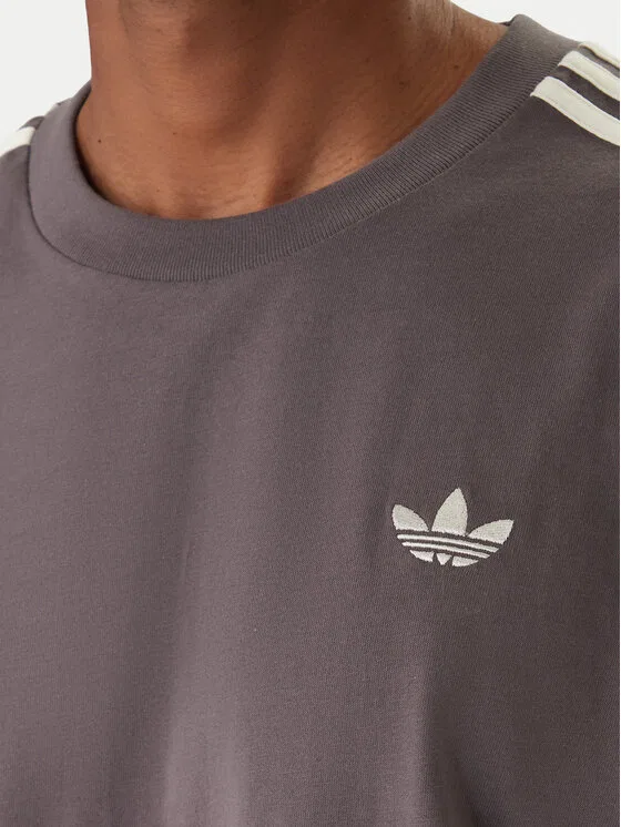Футболка oversize adicolor 3-Stripes Adidas, серый — фото 4