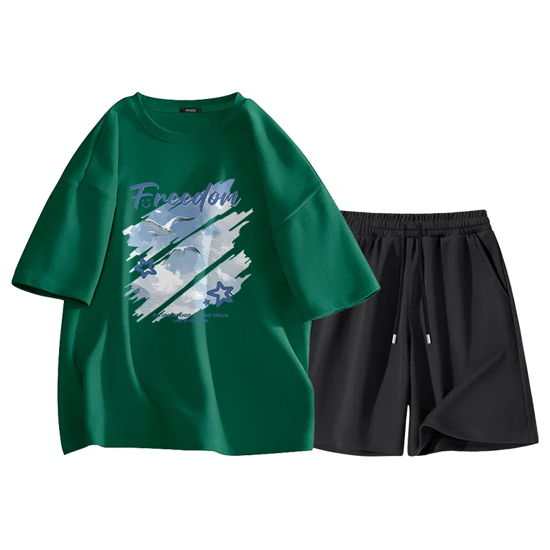 Детский комплект спортивной одежды Miniso, Цвет Forest Green Black