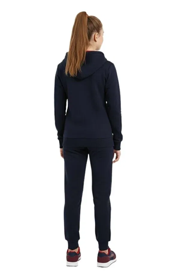 Детский спортивный костюм для девочек на молнии с капюшоном Baglan, Navy Blue — фото 4
