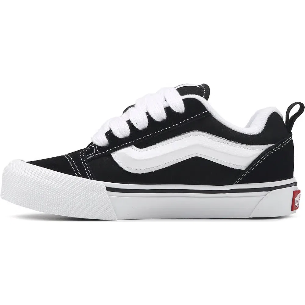 Детские скейтерские кроссовки Knu Skool Vans, Black/True White — фото 3