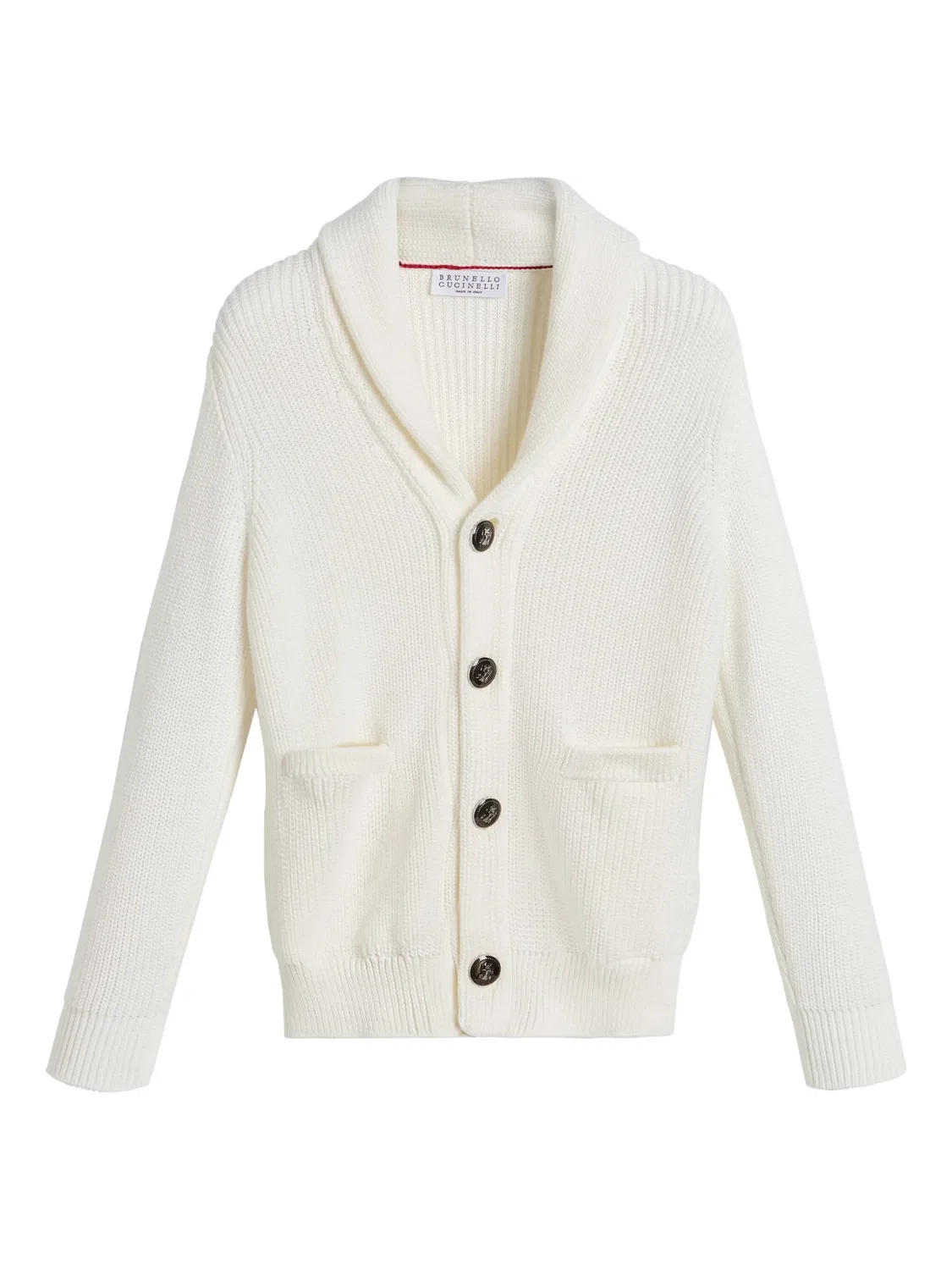 Кардиган из хлопка Brunello Cucinelli, белый