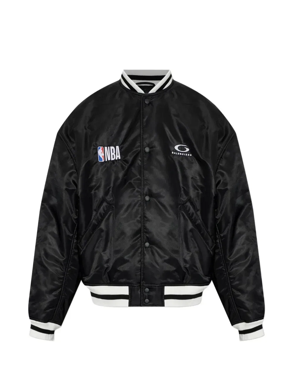 Бомбер с нашивкой-логотипом из коллаборации с NBA BALENCIAGA, черный