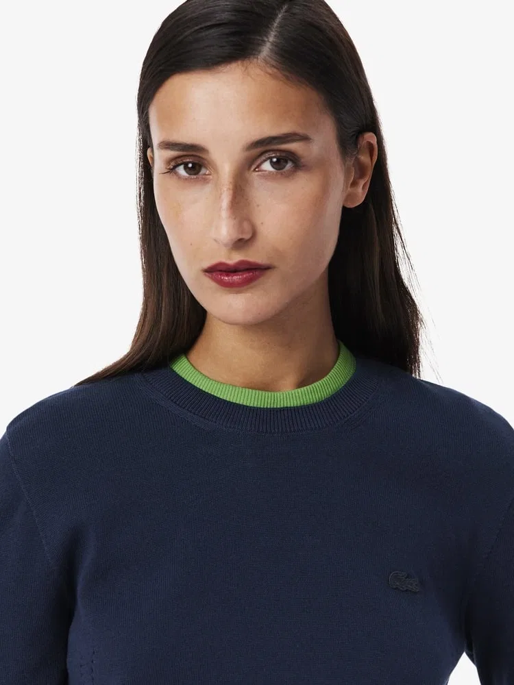 Свитер LACOSTE Navy из хлопка Light Cotton — фото 2