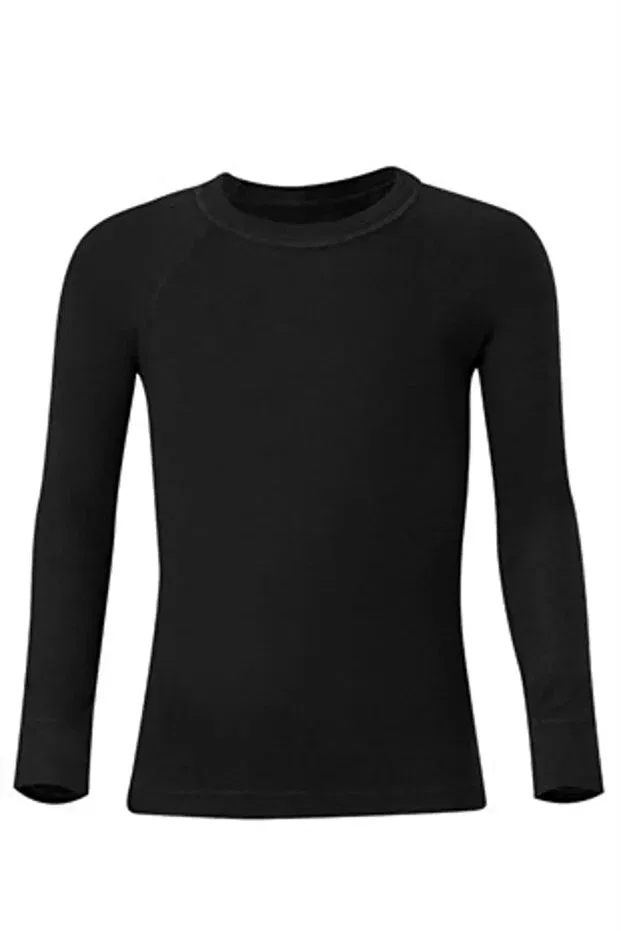 Детское спортивное тело для девочек с длинным рукавом Evox, Black