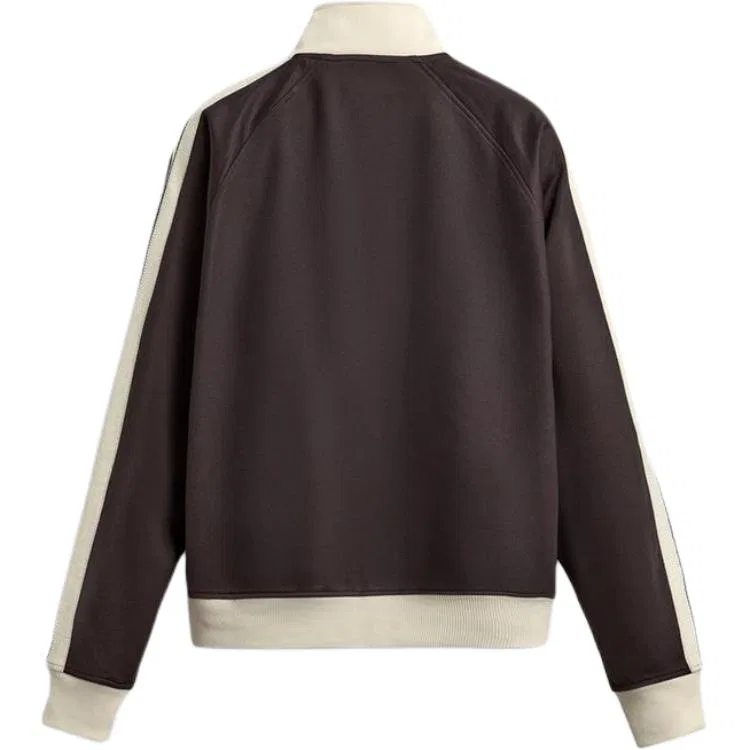 Мужской свитшот с воротником-стойкой Dark Red ZARA, Темно-красный — фото 3