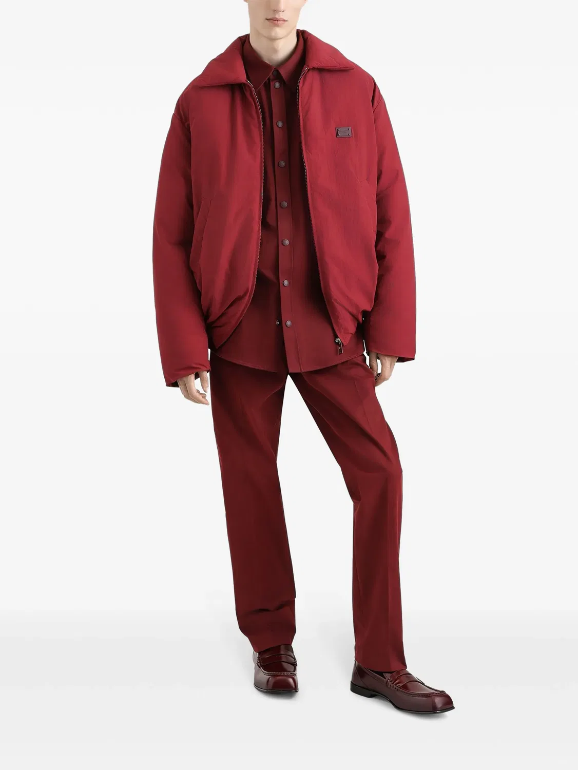 Dolce & Gabbana Брюки Slim-Cut Бордо — фото 4