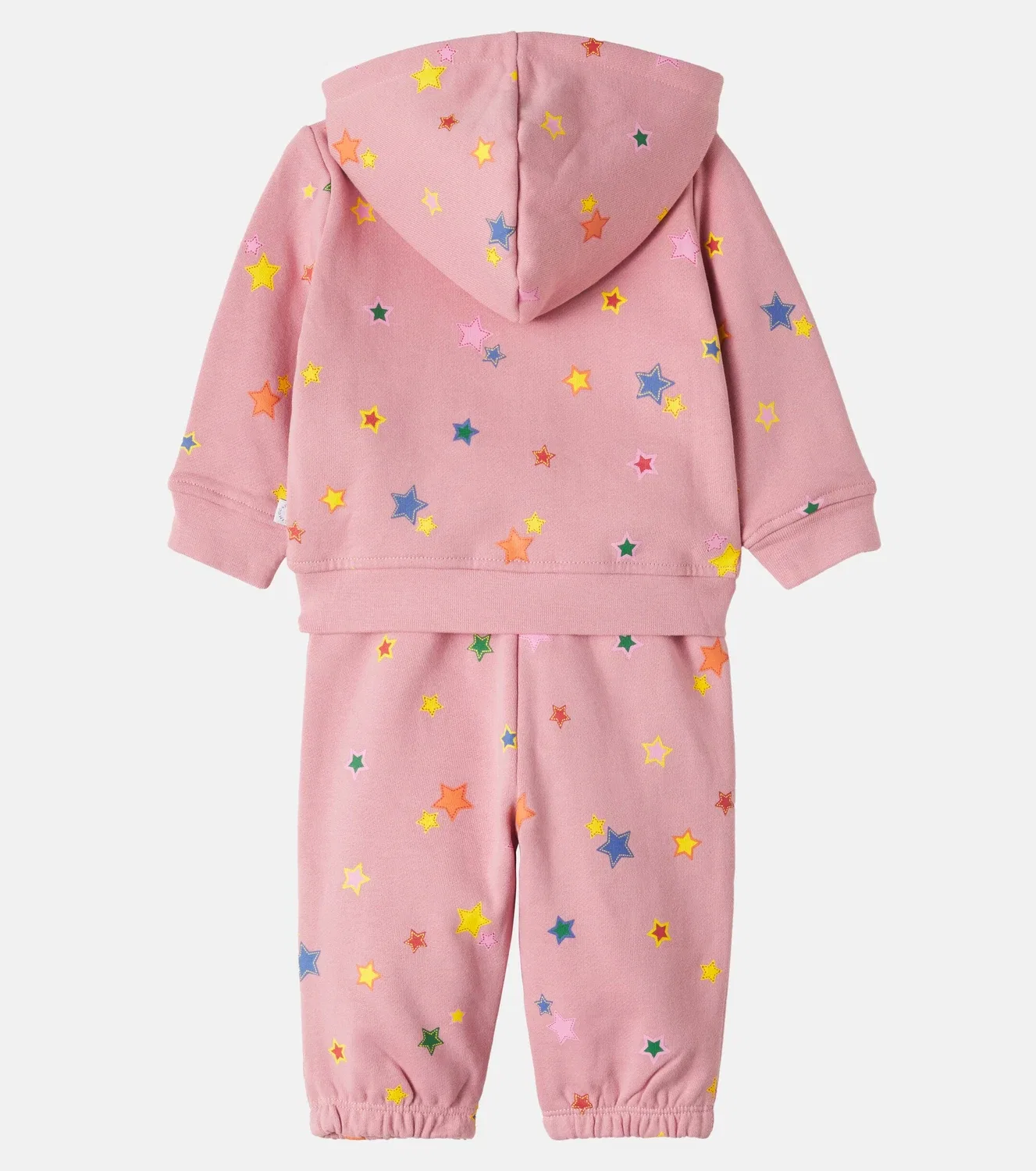 Комплект из худи и спортивных штанов с капюшоном Stella Mccartney Kids, розовый — фото 3