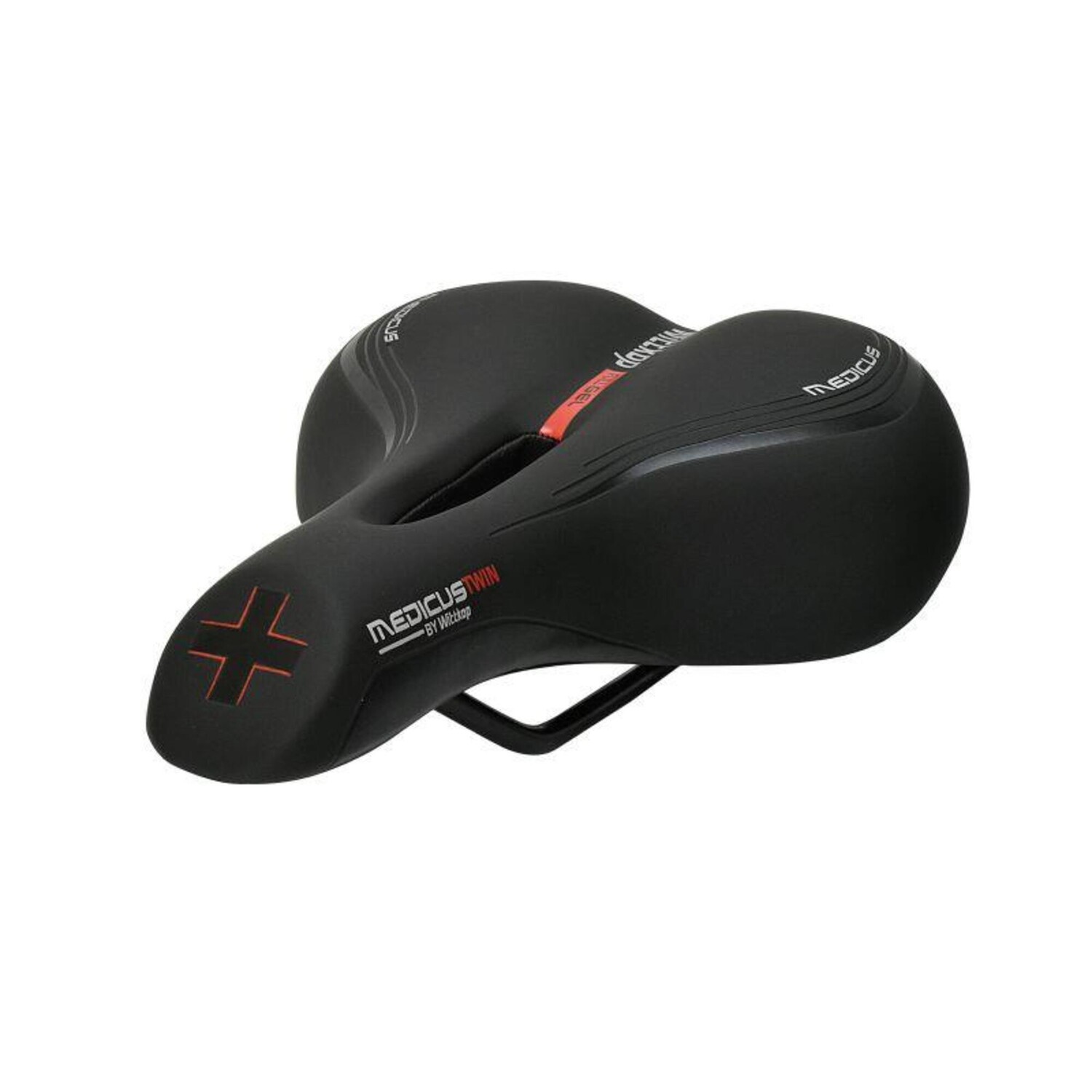 

седло Medicus 2.0 Twin женское 18 x 25 см черное WITTKOP, белый