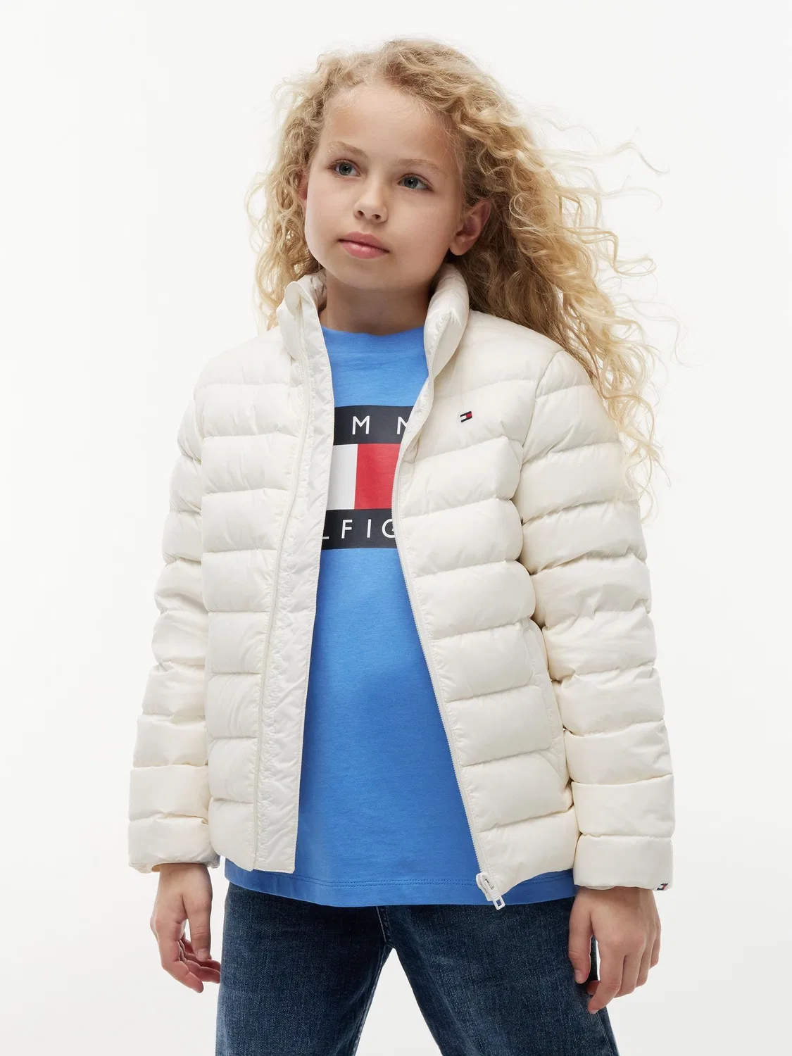 Куртка пуховик легкая Essential Tommy Hilfiger, белый