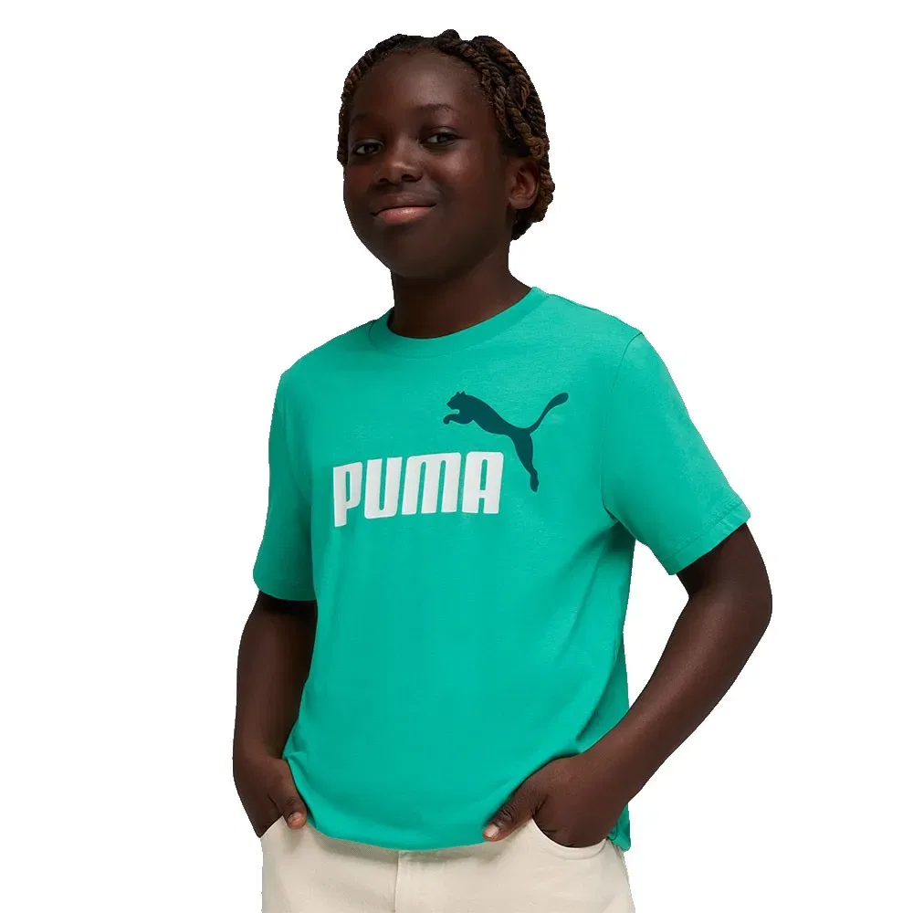 Футболка с коротким рукавом Puma Ess 2 Color No1 Log, зеленый — фото 3