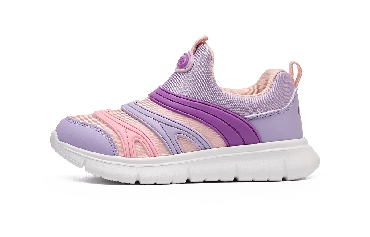 Детские кроссовки из текстиля и экокожи HLA, Pink Purple