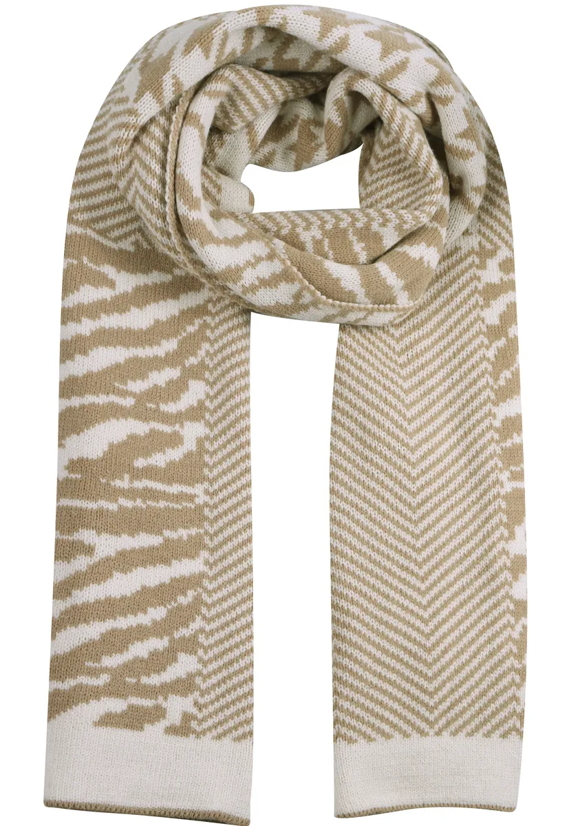 

Вязаный шарф Capelli New York, дизайн-микс, цвет Beige-Ivory