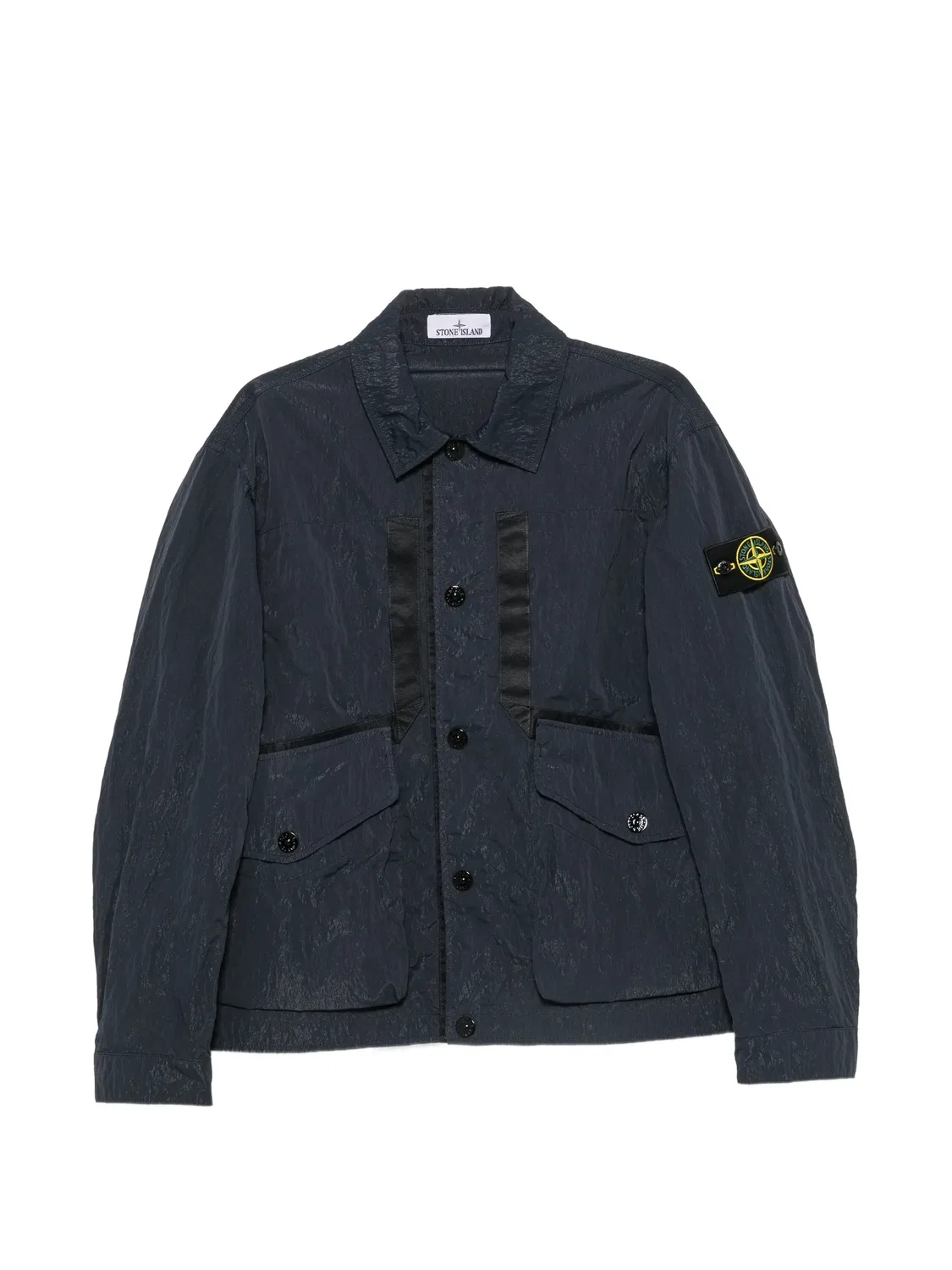 Куртка с патчем-логотипом, синяя Stone Island, синий